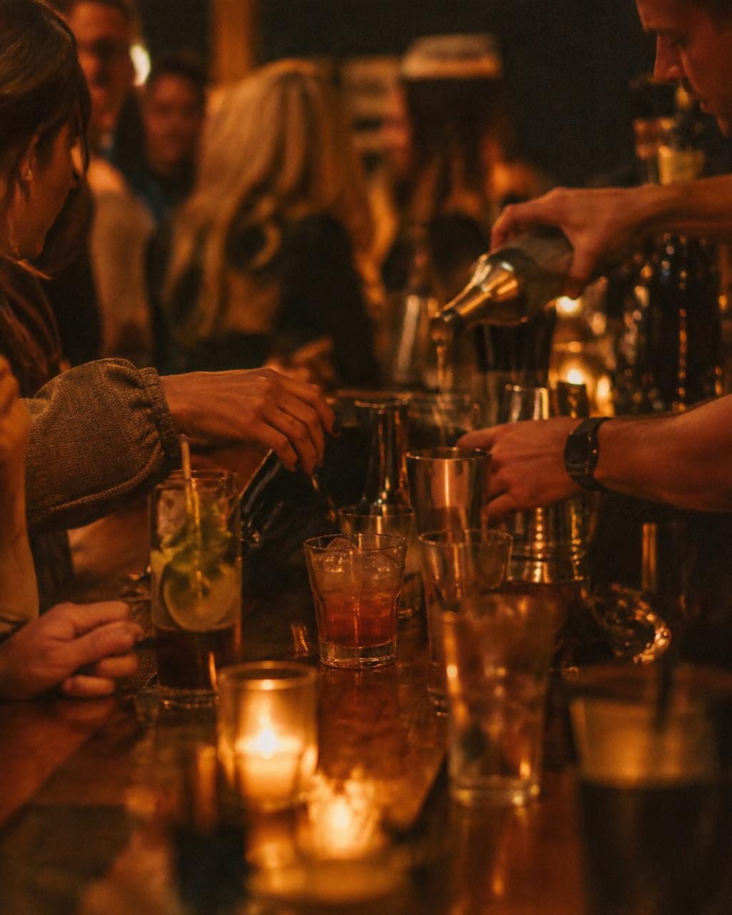 Two drinks. One free hand.